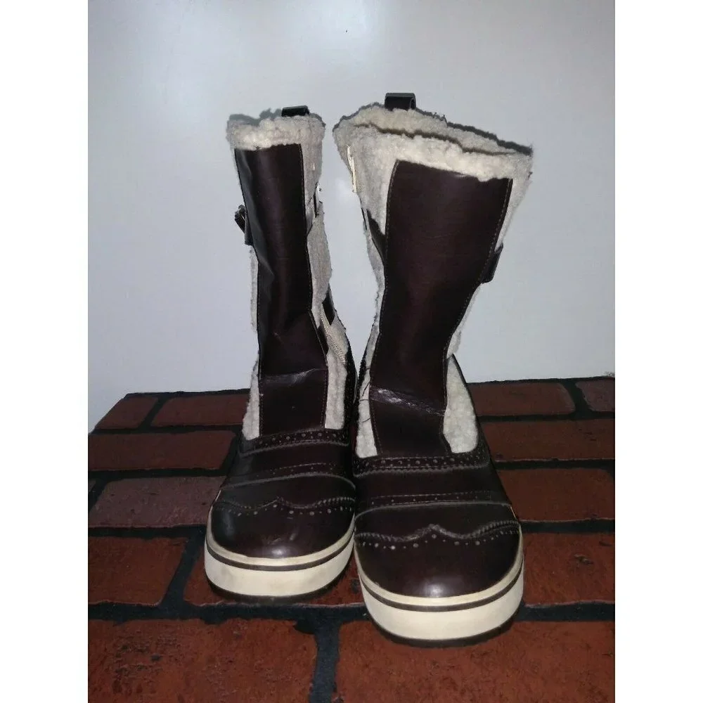 Skechers Womens Mid-Calf Boots 9.5M Highlanders Mountain Range winter/snow boots